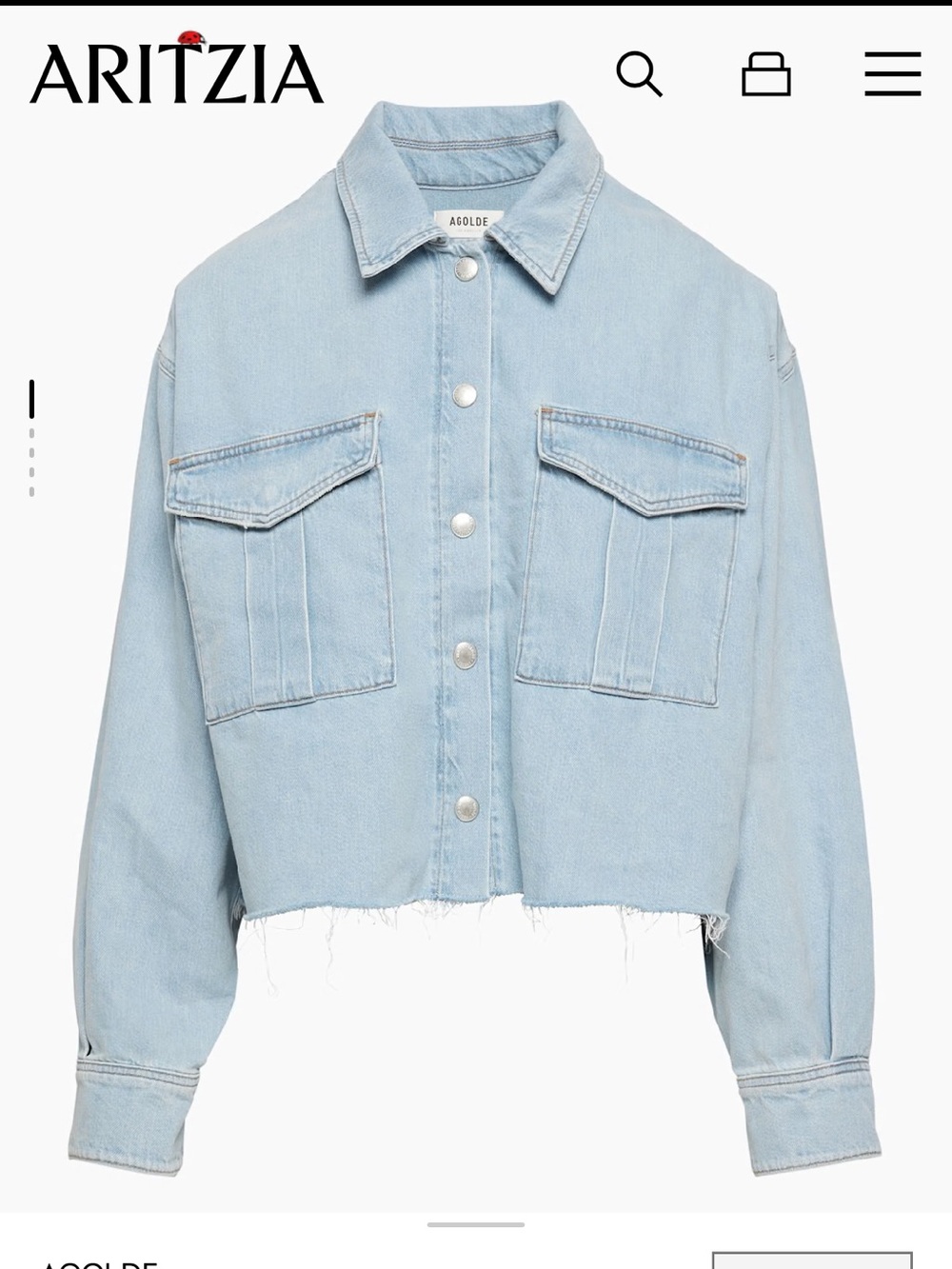 Agolde NYX Denim Shirt - Picture 6 of 6